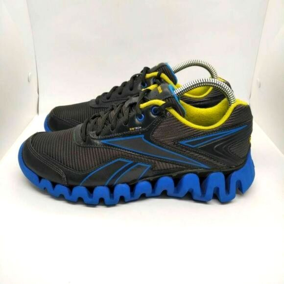 Reebok Zigtech Zigactivate‎ Running Shoes Mens Size 6.5 Grey Blue Sneakers - Picture 2 of 8